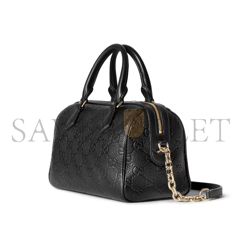 G*u*i gg emblem medium boston bag 815255 (25.5*16*14cm)